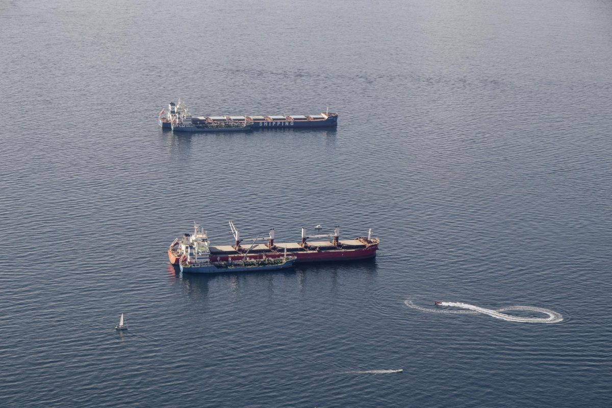Illustrative image of cargo vessels at sea in the Baltic region.