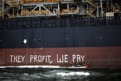 Greenpeace action targets FPSO heading to Rosebank oil field, raising offshore safety concerns