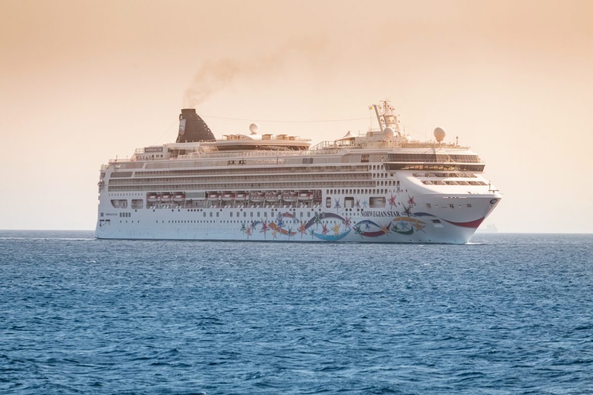 Norwegian Star cruise ship operated by Norwegian Cruise Line Holdings at sea