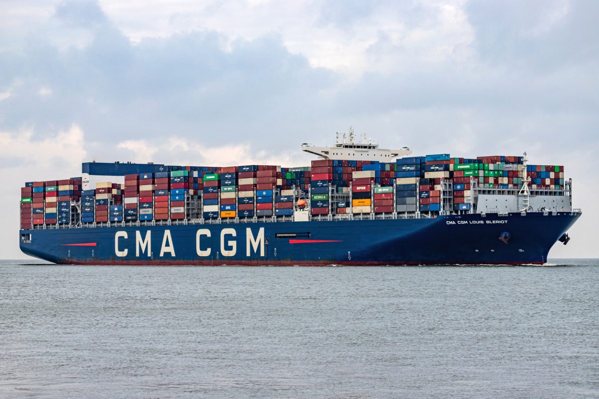 CMA CGM Louis Bleriot container ship fuel costs shipping surcharge inland transport