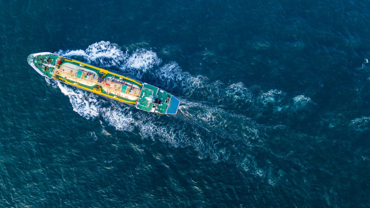 LPG tanker underway at sea during transit linked to Strait of Hormuz shipping operations