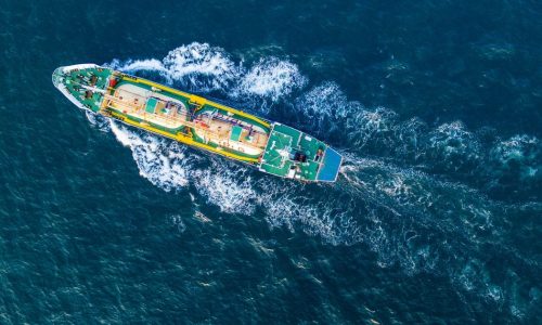 LPG tanker underway at sea during transit linked to Strait of Hormuz shipping operations