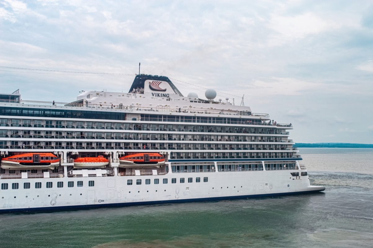 Viking Orion ocean cruise ship sailing at sea