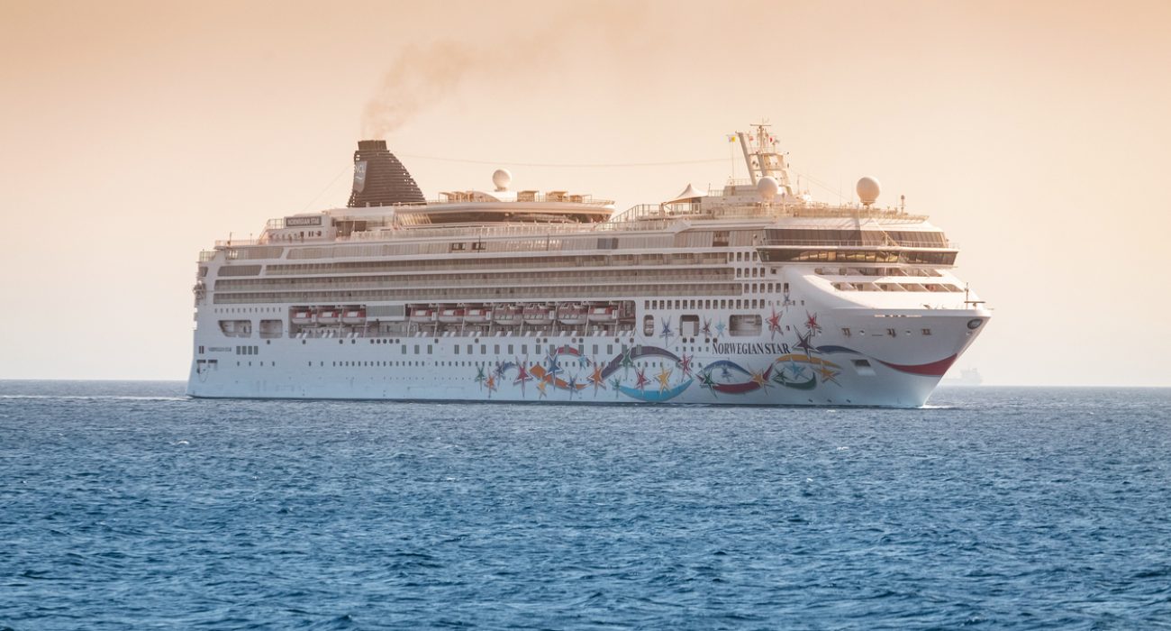 Norwegian Star cruise ship operated by Norwegian Cruise Line Holdings at sea