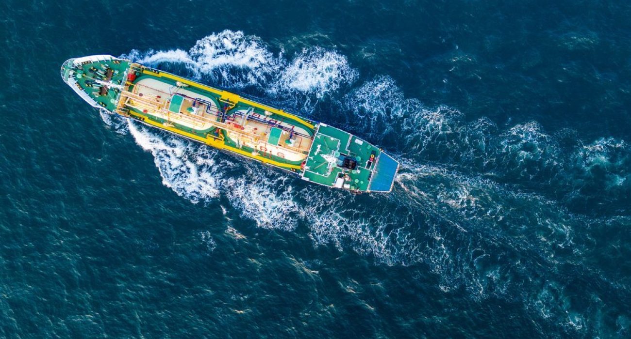 LPG tanker underway at sea during transit linked to Strait of Hormuz shipping operations