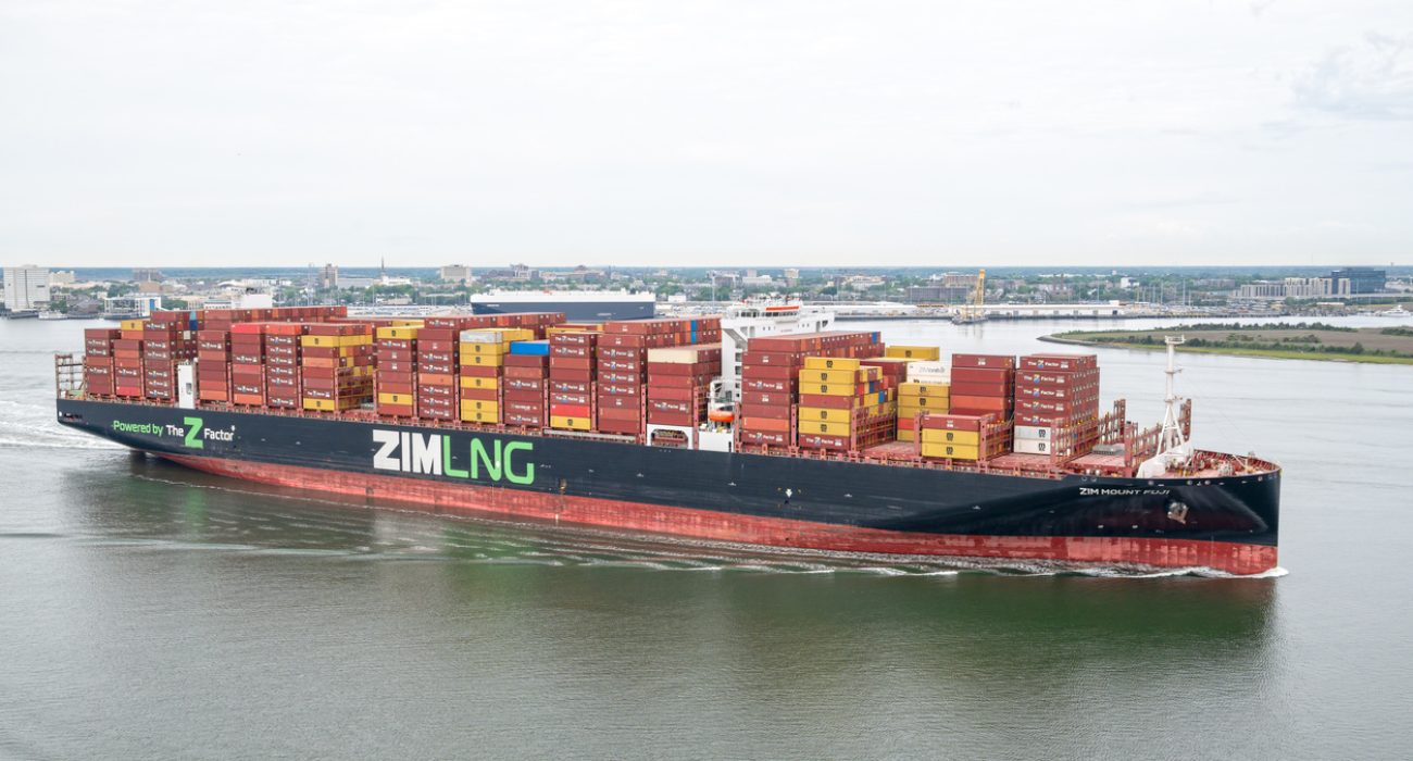ZIM Mount Fuji container ship at sea illustrating Israeli carrier ZIM fleet