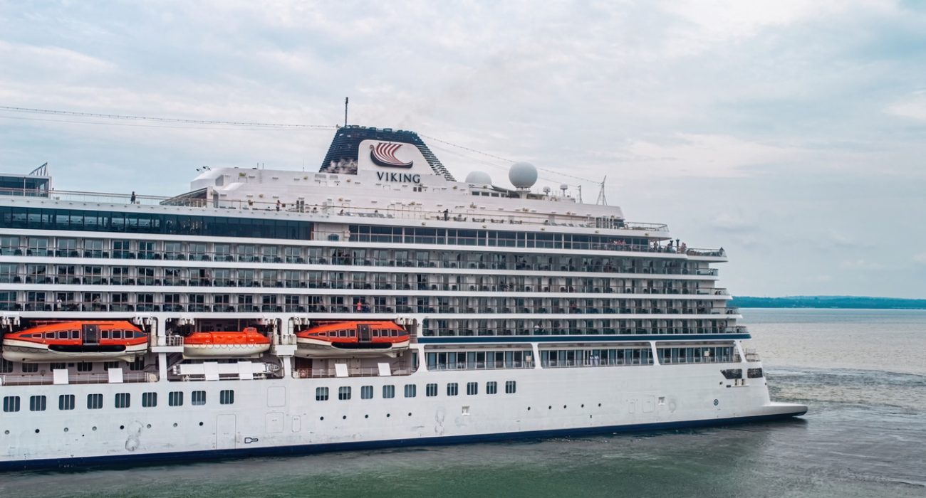 Viking Orion ocean cruise ship sailing at sea